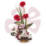 Florencia es uno de nuestros arreglos florales con orquídea y margaritas.