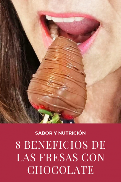 8 beneficios de las fresas con chocolate