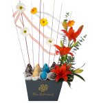 arreglos florales con fresas con chocolate,arreglos florales con lirios