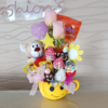 Regalo para niño con peluche y chocolates