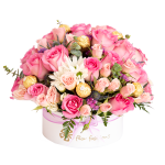 Arreglos florales con chocolates a domicilio